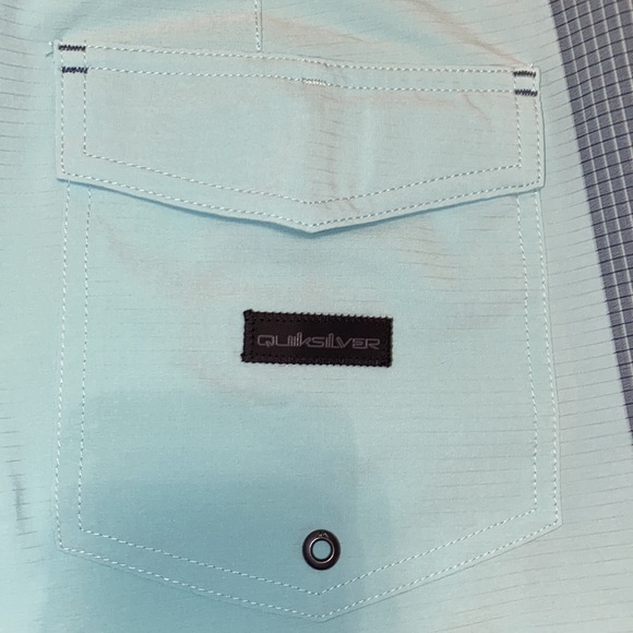 NWT!! Quiksilver Highlite Arch 19" Mens Boardshorts Angel Blue Size 40 - Picture 5 of 10